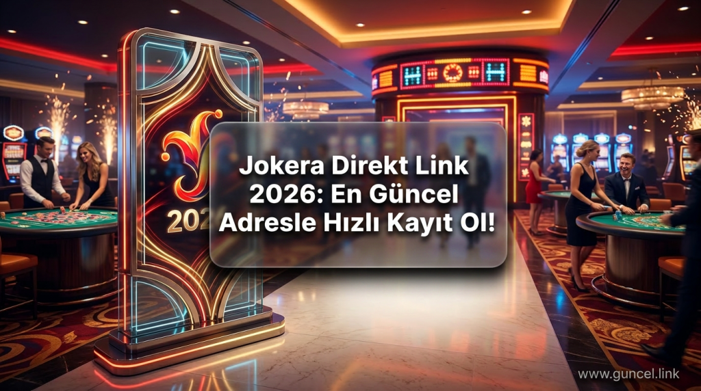 Jokera Direkt Link 2026: En Güncel Adresle Hızlı Kayıt Ol! - Jokera Direkt Link 2026